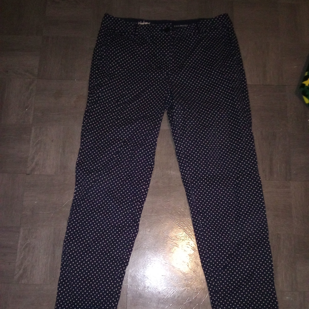 Black and White Polkadot Pants